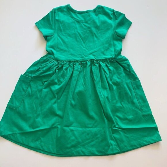 NEW Hanna Andersson Green Girl Play Dress with Pockets 5T - Picture 6 of 8